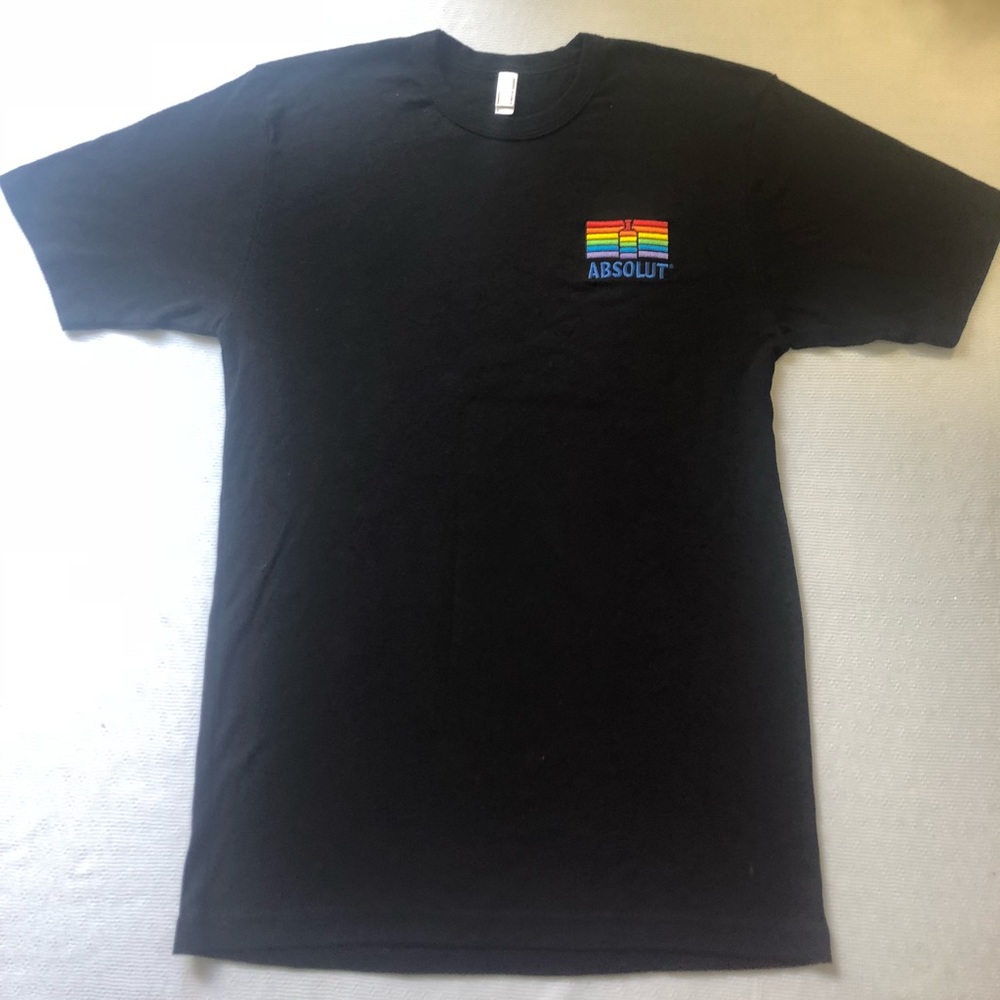 PRIDE flag American apparel t shirt